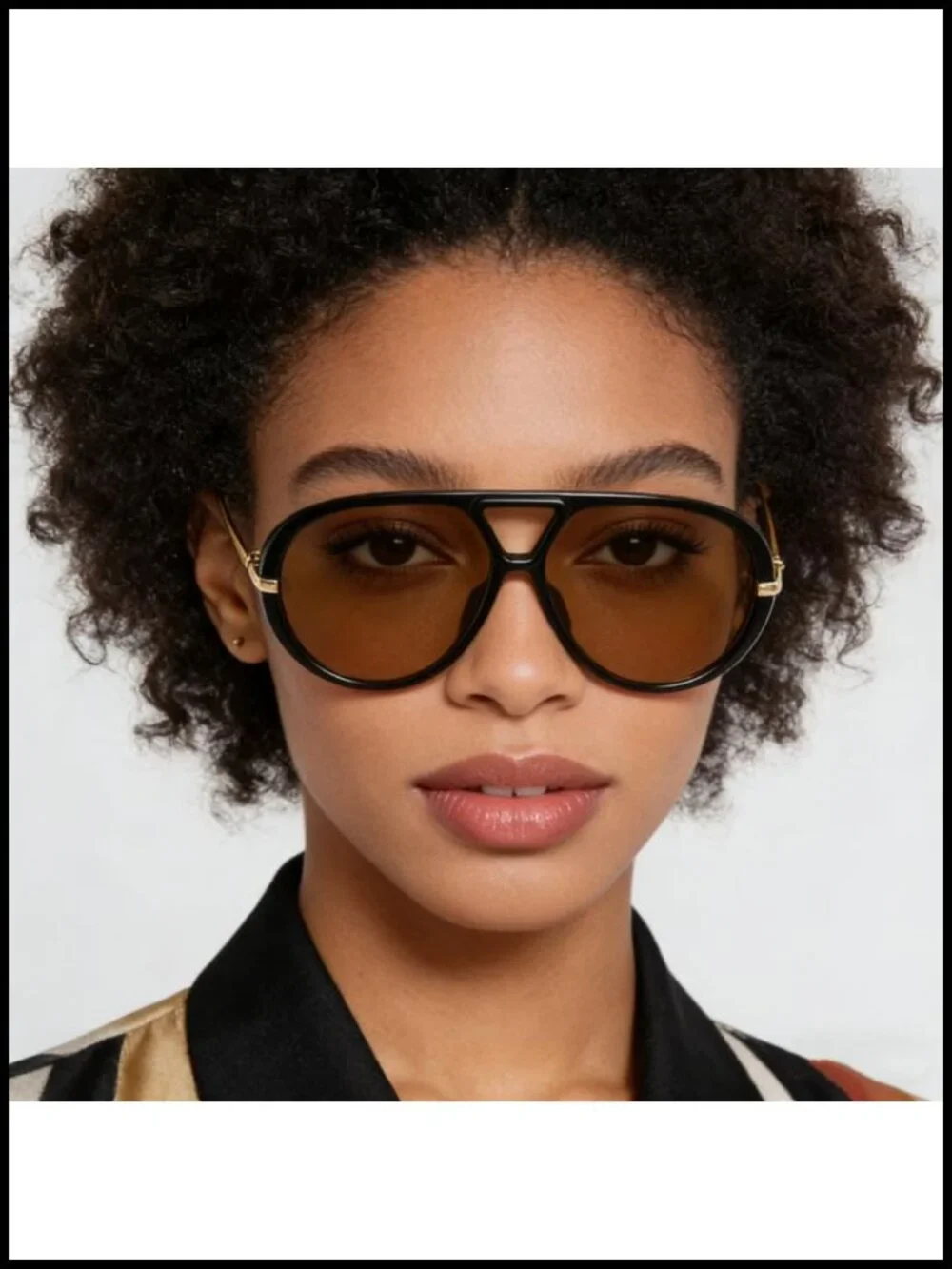 Oversized Aviator Sunglasses Women Men Vintage Retro Metal Shield UV400